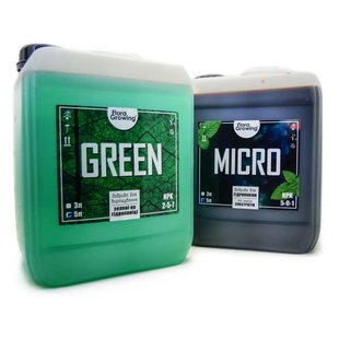 2 х 5 л Green Kit набор удобрений для зелени, микрозелени и рассады