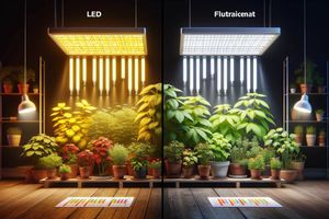 Сравнение LED и люминесцентных фитоламп для комнатных растений фото
