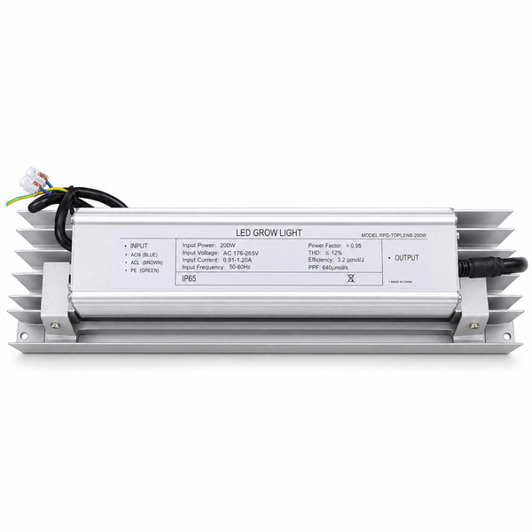 Профессиональный фитосветильник TOPLENS 200W для теплиц и оранжерей RPD-TOPLENS-200W фото