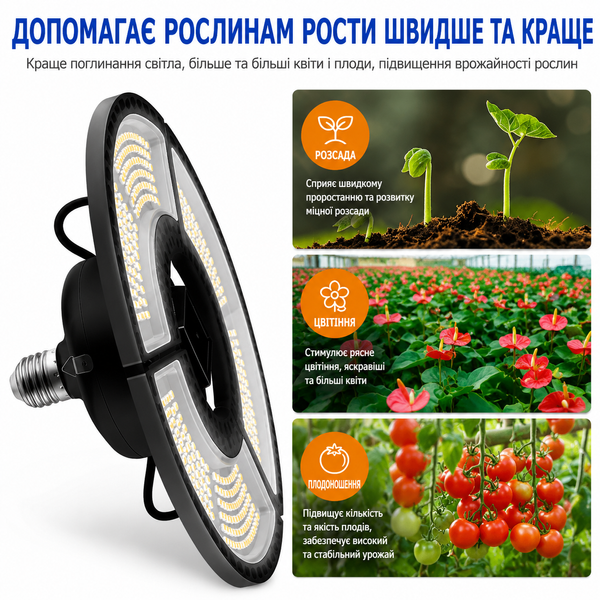 Панельна фіто лампа 400Вт Е27 Sunlike QRCP-00040 фото