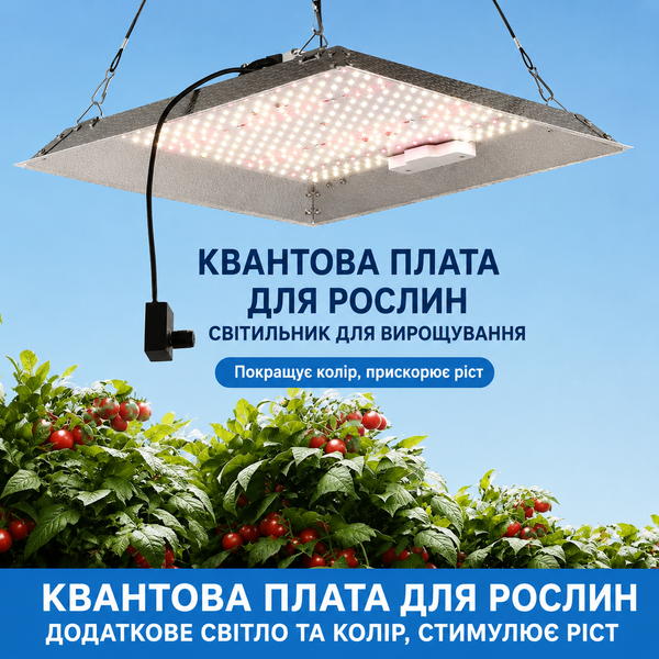 Квантум борд фитосветильник 100W с диммером, полный спектр, 330 LED qbdim-100w фото